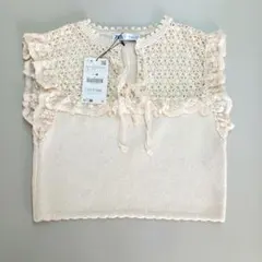ZARA ノースリーブトップス Lサイズ