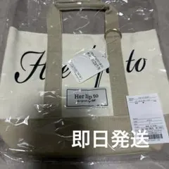 ハーリップトゥ HLT Canvas Mini Tote アイボリー herlipto ハーリップトゥ ミニ トート キャンバス アイボリー HLT