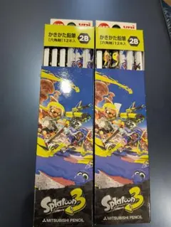 スプラトゥーン 2bかきかたえんぴつ　uni 2B 1ダース2セット