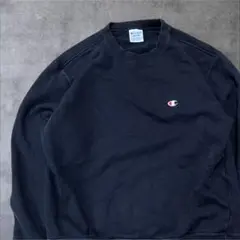 00s チャンピオン Champion ブラック スウェット トレーナー 無印