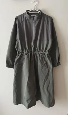 YUKKAM カーキ グレー　アウター　FREE モッズコート