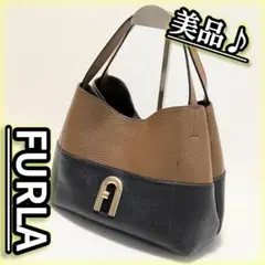 フルラ プリムラ FURLA Primula ホーボーバッグ バイカラー レザー