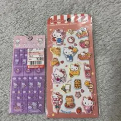 新品未開封　キティタイルシール　キティマシュマロステッカー