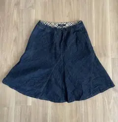 美品✨ BURBERRY バーバリー デニムスカート 紺 子供 160A 春夏のサムネイル