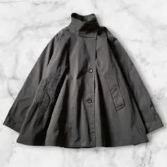 極美品✨人気完売品 アダムエロペ フレアー ミドル トレンチコート スミクロのサムネイル