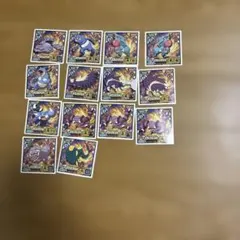 当時物 アマダ ポケモンシール ポケモンシール烈伝14枚セット