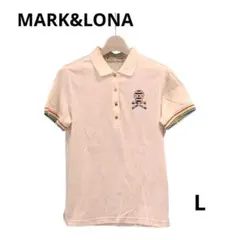 MARK&LONA マークアンドロナ レディース ゴルフ ポロシャツ L 白のサムネイル