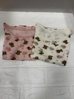 キッズ　暖か素材半袖　２枚　110cm