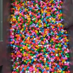 アイロンビーズセット542g 多色 ピンセット付き