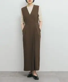 KBF カシュクールラップジャンパースカート