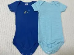 PETIT BATEAU 半袖ボディスーツ 2枚セット 6m 67cm