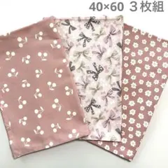 ３枚組　ランチョンマット40×60　小学生　給食　女の子