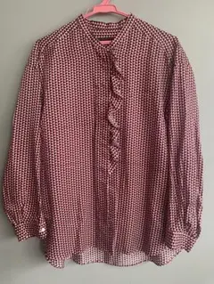 TOMORROWLAND フリル付き長袖ブラウス