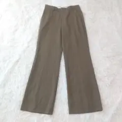 フレームワーク ストレートパンツ ウール100% ブラウン L