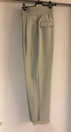 ロペピクニック ハイウエスト スラックス パンツ ライトグリーン ビジネス