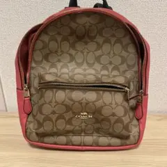 COACH シグネチャー バックパック リュック ピンクのサムネイル