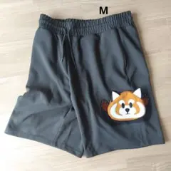 グラニフ イカク レッサーパンダ 3Dポケット ショートパンツ M スミクロのサムネイル