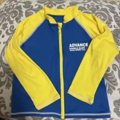 ADVANCE ジップアップ ラッシュガード 110センチ