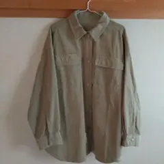 LEPSIM セージグリーン コーデュロイ 長袖BIGシャツ