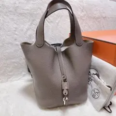 HERMES ピコタンロックMMトリヨンクレマンス ハンドバッグSV金具O刻印のサムネイル