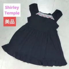 Shirley Temple　美品　ワンピース　110　黒色　花柄　綿100%