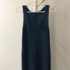 GU デニム風ロングワンピース