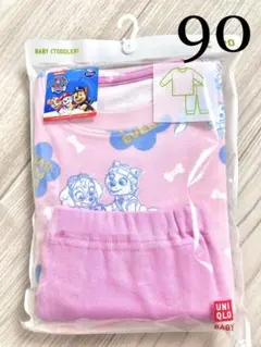新品未開封★ユニクロ　パジャマ　パウパトロール90 ピンク　スカイ　エベレスト