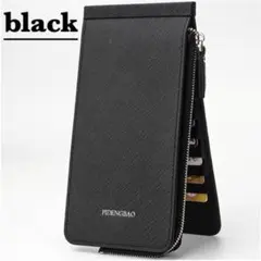 カードケース シンプル 薄型 長財布 スマホ収納OK 男女兼用 新品