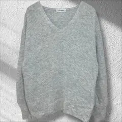 ⭐︎クリアインプレッション Vネック ニットセーター　ドロップショルダー　F