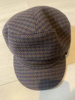 美品⭐︎ CA4LA ベレー帽　キャスケット　2way 千鳥格子柄