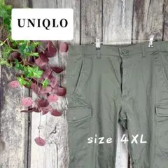 UNIQLO オリーブ イージー カーゴパンツ 4XL 大きいサイズ