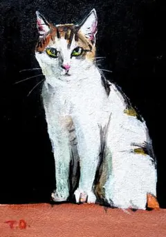 アクリル画 猫 156 No3156アクリル画子猫 - メルカリ