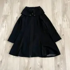 インテレクション　 キルティングジャケット　 L 　黒　日本製　無地　シック