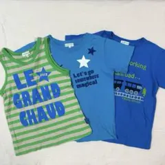 3can4on 120 子供服 まとめ売り 3枚 Tシャツ1枚 タンクトップ2枚