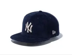 ニューエラ　59FIFTY MLB Corduroy コーデュロイ NY 紺色