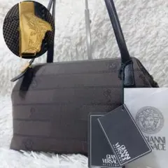 VERSACE　ヴェルサーチ　メデューサ　ゴールド金具　ハンドバッグ　タグ付き