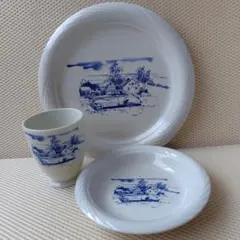 【新品】TACHIKICHI　食器セット　クラシックカー柄　外箱ありのサムネイル