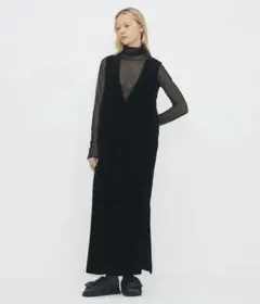 【美品】  CABaN / キャバン | ノースリーブニット | F | ブラック | レディース CABaN（キャバン） ニット セーター ファインポリエステル ビッグ
