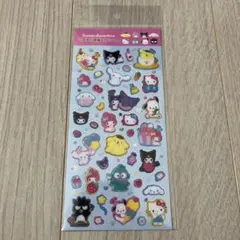 サンリオ　ラメ入り樹脂もりシール　シンプルかわいいい！