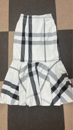 fifthチェックマーメイドロングスカート