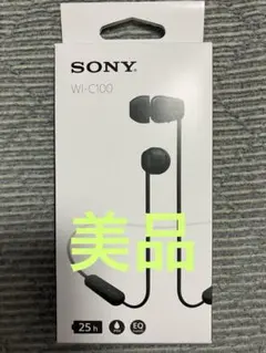 【美品】SONY ワイヤレスステレオヘッドセット WI-C100 ブラック