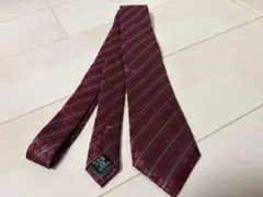 Mr.JUNKOバーガンディ ストライプ ネクタイのサムネイル