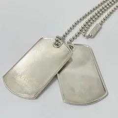 グッチ ドックタグ ネックレス 010492 ロゴプレート ボールチェーン