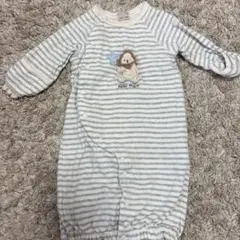 プティマイン　ストライプ柄 ライオン刺繍ロンパース 50~70cm