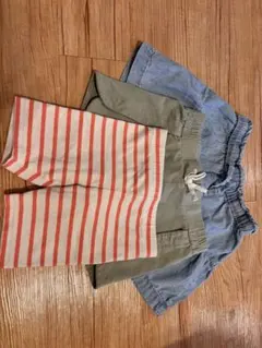 女の子用ハーフパンツ3点セット