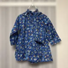 110cm ウルトラマン　レインコート　ポンチョ　ブルー