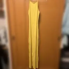 FOREVER 21 ノースリーブ ロングワンピース イエロー