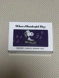 【新品未使用品】スヌーピー　ピーナッツ　コンパクトミラーケース　SNOOPY