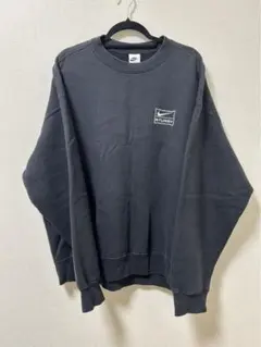 NikeとStussyのコラボパーカー、黒のLサイズ