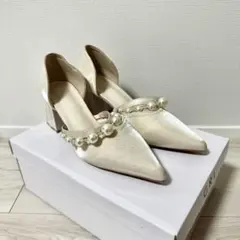 【新品・未使用】GRL パールストラップパンプス[gd1718] 23.5cm